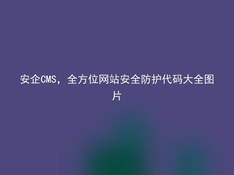【en】Comprehensive code大全 pictures for website security protection of Safe CMS