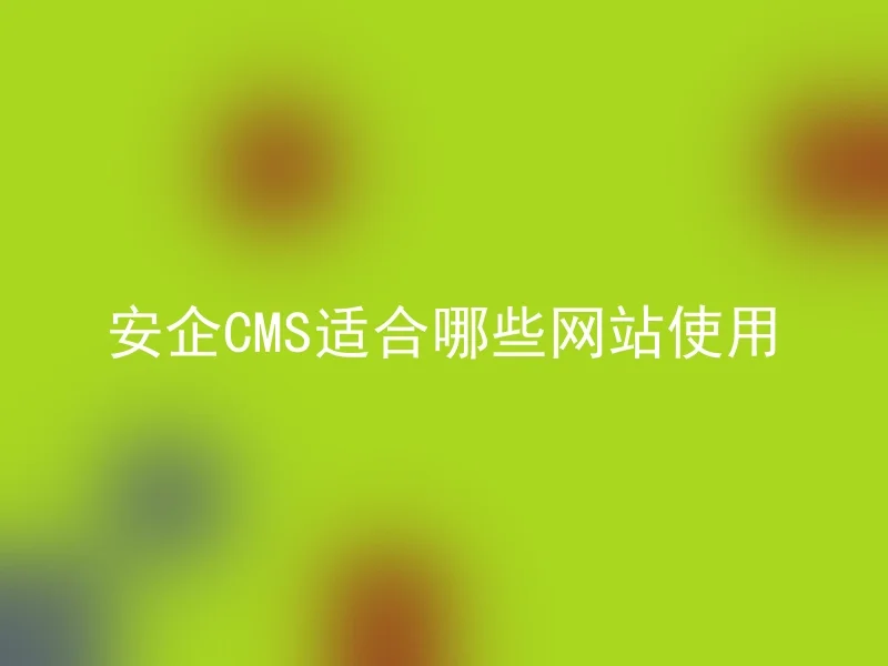 Which websites are suitable for using A Secure CMS?