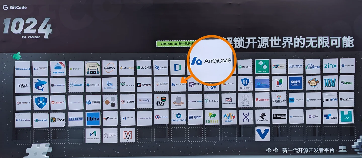 AnQiCMS participates in the 2024 GitCode Open Source Co-creation Conference and G-Star Carnival, jointly exploring the development of the open source ecosystem