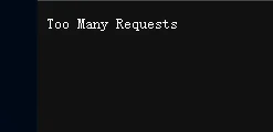 Too Many Requests often appears